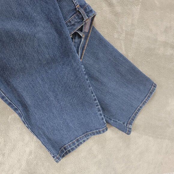 Gloria Vanderbilt Amanda Womens Jeans 24W Plus Straight Leg Dark Blue SL34E - Picture 4 of 10